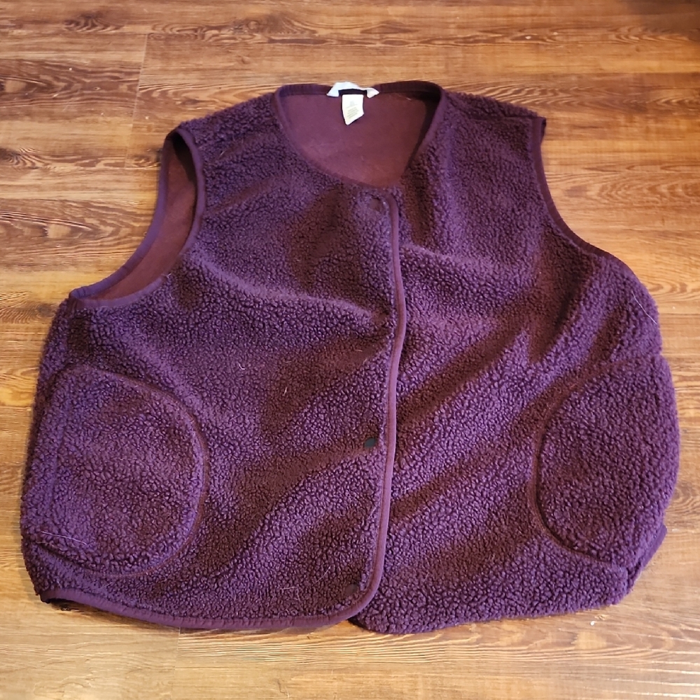 Purple Fleece Vest